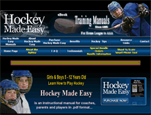 Tablet Screenshot of hockeymadeeasy.com
